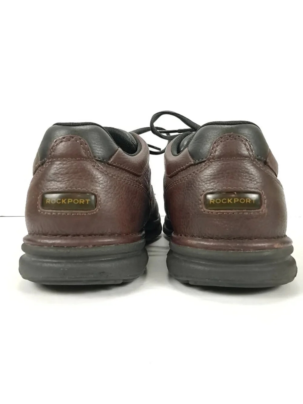 Rockport World Tour Walking Shoes Men 11 W WIDE Brown Leather Oxfords MWT11